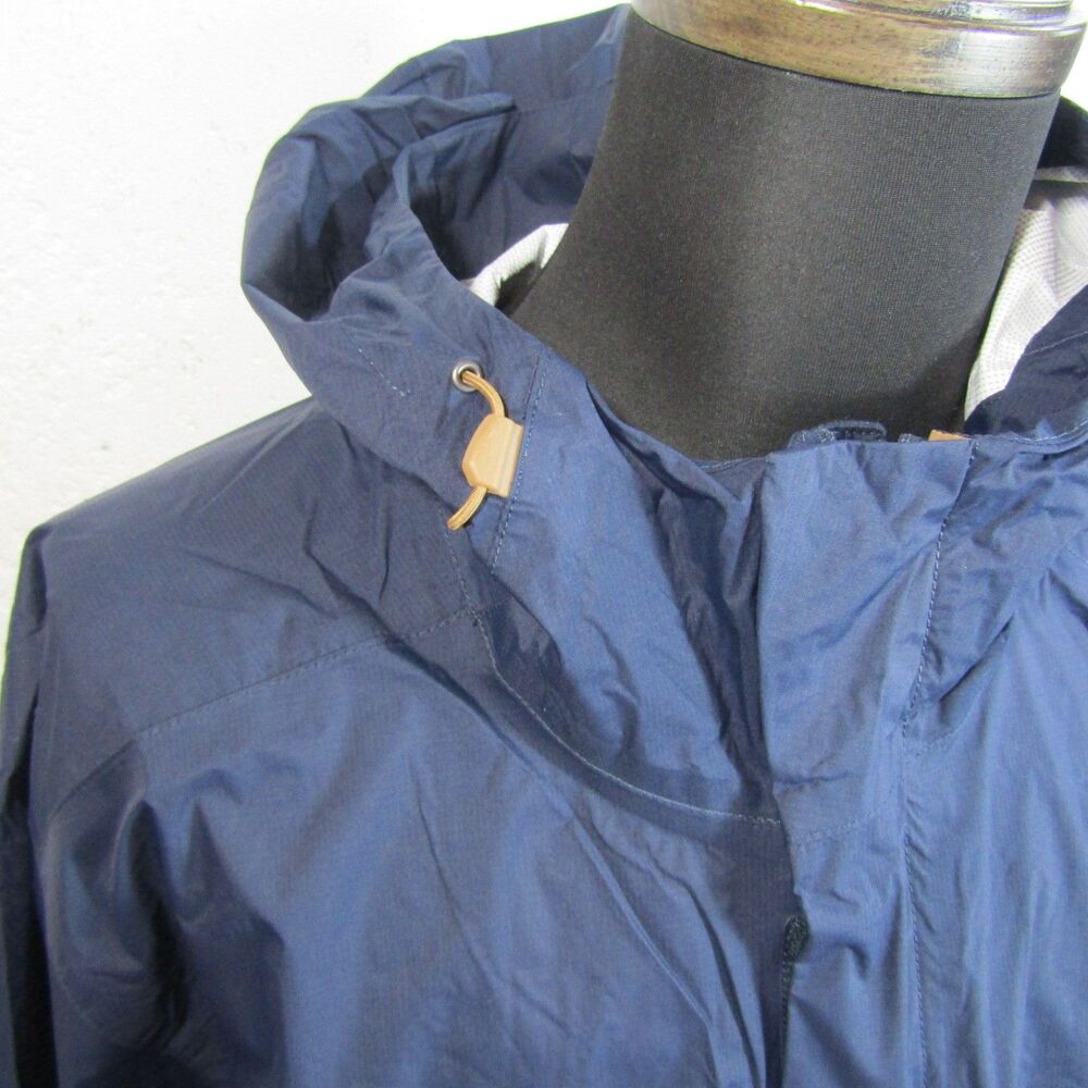 The North Face Men's XXXL DryVent Hooded Rain Jacket Navy Blue Tan Block - Picture 3 of 10